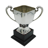 20th Century Sterling Silver Angled Sporting Trophy Cup Antique 1936 Sheffield