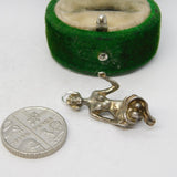 Sterling Silver Virgo the Maid Zodiac Charm Pendant Vintage c1970