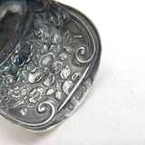 George III Sterling Silver Mother of Pearl Tea Caddy Spoon Antique 1817