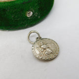 Sterling Silver St Christopher Travel Charm Pendant Vintage c1970