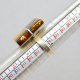 Sterling Silver Multi-Colour Baltic Amber Abstract Ring Vintage c1990 Size Q