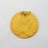 King George III 22ct Gold Spade Guinea Coin Pendant Antique 1794 Fine