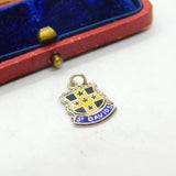 Sterling Silver & Enamel St Davids Wales Pembrokeshire Charm Vintage 1960 Bham