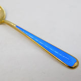 David Andersen Norwegian Sterling Silver Gilt Blue Enamel Vintage 1978 London