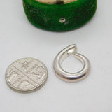 Sterling Silver Swirl Drop Charm Pendant Vintage c1970