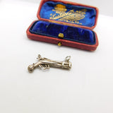 Sterling Silver Blunderbuss Gun Charm Pendant Vintage c1970