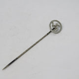 Sterling Silver Isle of Man Stick Pin Antique c1920 Art Deco