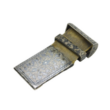19th Century Russian Imperial .875 Silver Niello Enamel Buckle Antique 1881