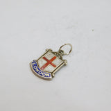 Sterling Silver 'London' Enamel Travel Charm Souvenir Vintage c1970s