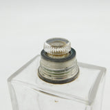 Art Deco Sterling Silver & Cut Glass Scent Bottle Antique 1938 Birmingham