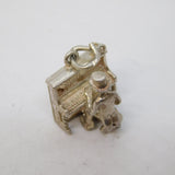 Sterling Silver Piano Player Charm Pendant Vintage c1970