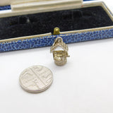 Sterling Silver Good Luck Wishing Well Charm Pendant Vintage c1970