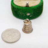 Sterling Silver Sewing Thimble Charm Pendant Vintage c1970
