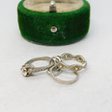 Sterling Silver Wedding & Engagement Ring Charm Pendant Vintage c1970