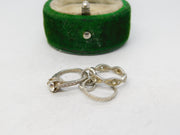 Sterling Silver Wedding & Engagement Ring Charm Pendant Vintage c1970