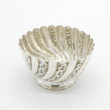 Victorian Sterling Silver Floral Pattern Sugar Bowl Antique 1889 London
