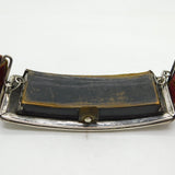 Victorian Sterling Silver Anglo-Indian Officers Military Crossbelt Antique 1898