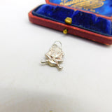 Sterling Silver Naughty Monkey Charm Pendant Vintage c1970