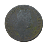 George I Irish Halfpenny Hibernia Coin Antique 1723 Fair Condition