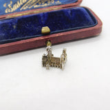 Sterling Silver Westminster Abbey Charm Pendant Vintage c1970