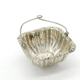French 19th Century .950 Silver Floral Pattern Spout Tea Strainer Antique c1880