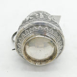 19th Century Indian Kutch Sterling Silver Animal Pattern Cream Jug Antique