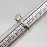 Sterling Silver Multi-Stone CZ Dress Ring Vintage c1970 Size O