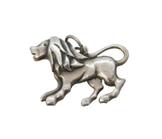 Sterling Silver Lion Charm Pendant Vintage c1970s