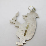 Sterling Silver Winnie the Pooh Pendant Vintage 1976 Birmingham