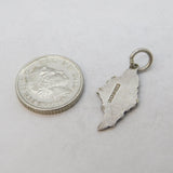Sterling Silver Isle of Wight Enamel Charm Pendant Vintage c1970s