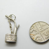 Sterling Silver Fire Lighter Charm Pendant Vintage c1970