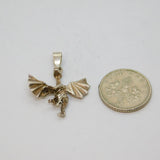 Sterling Silver Welsh Dragon Charm Or Pendant Vintage c1970s