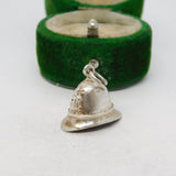 Sterling Silver Police Helmet Charm Pendant Vintage c1970