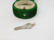 Sterling Silver Key Charm Pendant Vintage c1970
