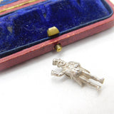 Sterling Silver Charles Dickens Charm Pendant Vintage c1970
