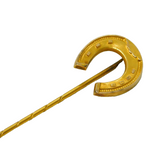 Victorian 9ct Yellow Gold Lucky Horseshoe Stick Pin Antique 1893 Birmingham