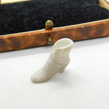Porcelain High Heeled Boot Keepsake Dolls House Ornament Antique c1920 Deco