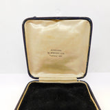 Large Edwardian Faux Leather Jewellery Box W. Wright Ltd Antique c1910
