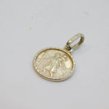Sterling Silver St Christopher Travel Charm Pendant Vintage c1970s