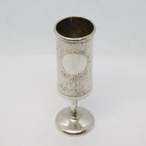 19th Century Sterling Silver Planished Miniature Goblet Antique c1890