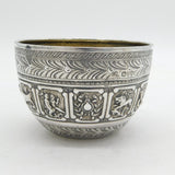 Victorian Sterling Silver Zodiac Signs Bowl Antique 1886 London