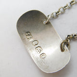George III Sterling Silver Anchovy Sauce Ticket Antique 1789 London