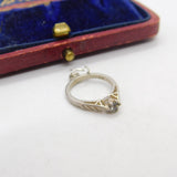 Sterling Silver Engagement Ring Charm Pendant Vintage c1970