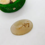 Victorian Cabochon Moss Agate Dendritic Stone Specimen Antique c1880