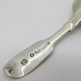 Victorian Sterling Silver Fiddle Pattern Tea Caddy Spoon Antique 1840 London