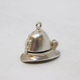 Sterling Silver Hand Cuffs in the Police Helmet Charm Pendant Vintage c1970