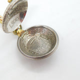 Arts & Crafts Brass & Coin Crafted Bed Warming Pan Ornament Vintage 1959