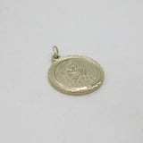 Sterling Silver St Christopher Travel Charm Pendant Vintage c1970
