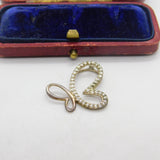 Sterling Silver Diamond Paste Butterfly Charm Pendant Vintage c1970