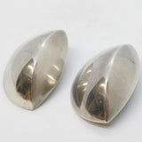 Sterling Silver Large Studio Jewellery Stud Earrings Vintage 1987 London